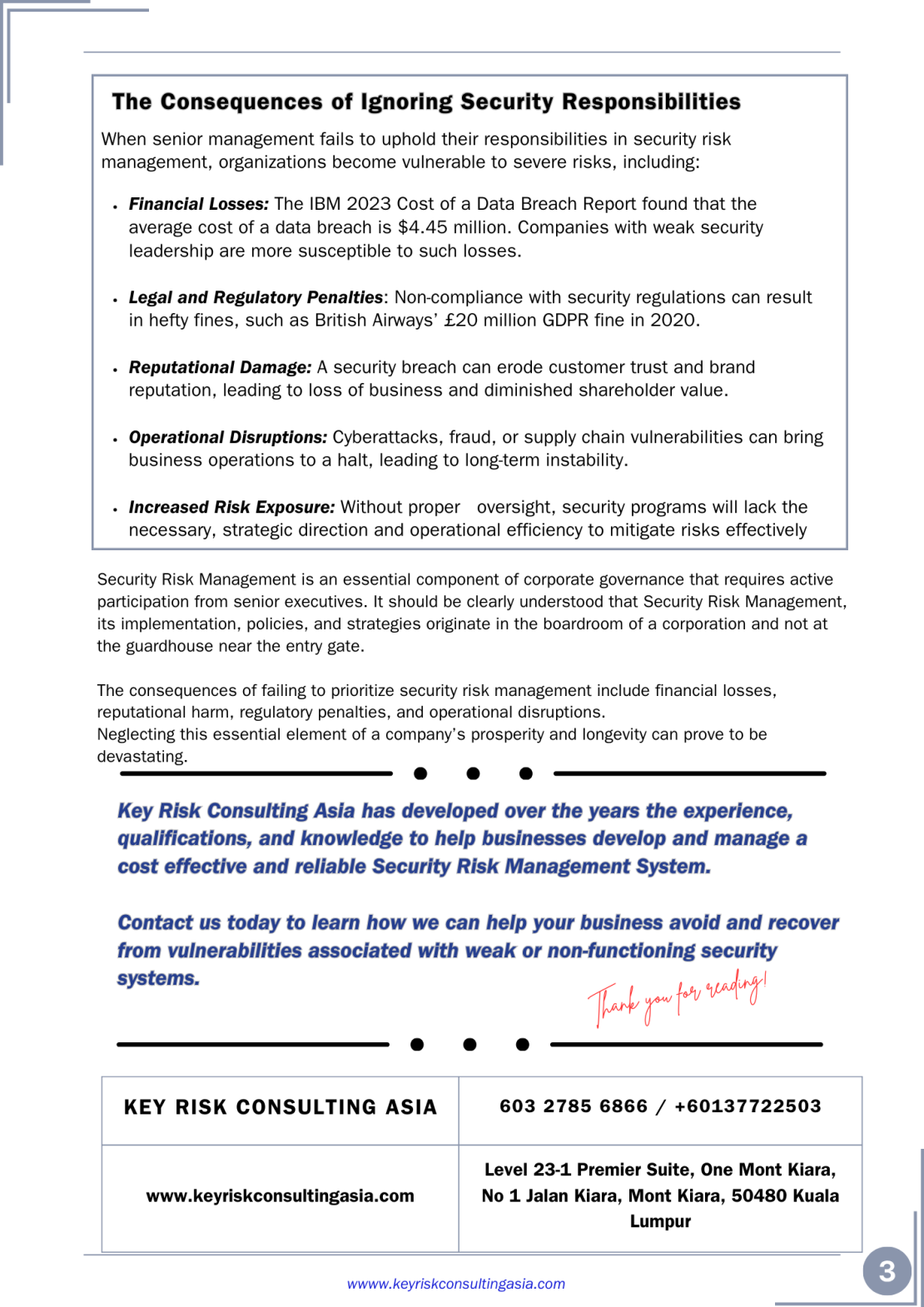 Security Risk Management- What Corporate Executives Needs to Know – Key ...
